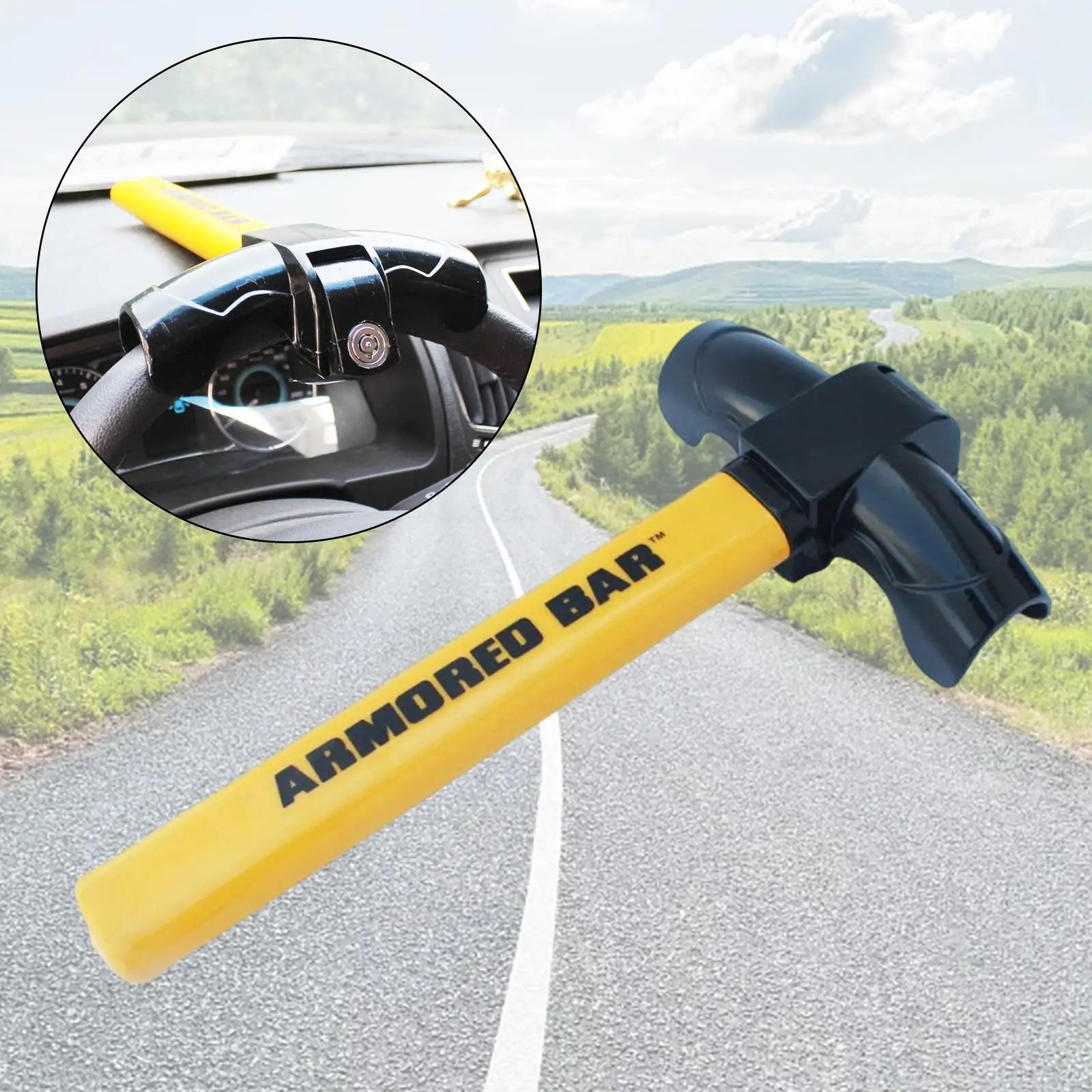 Anti-Theft Steering Wheel Lock with Keys