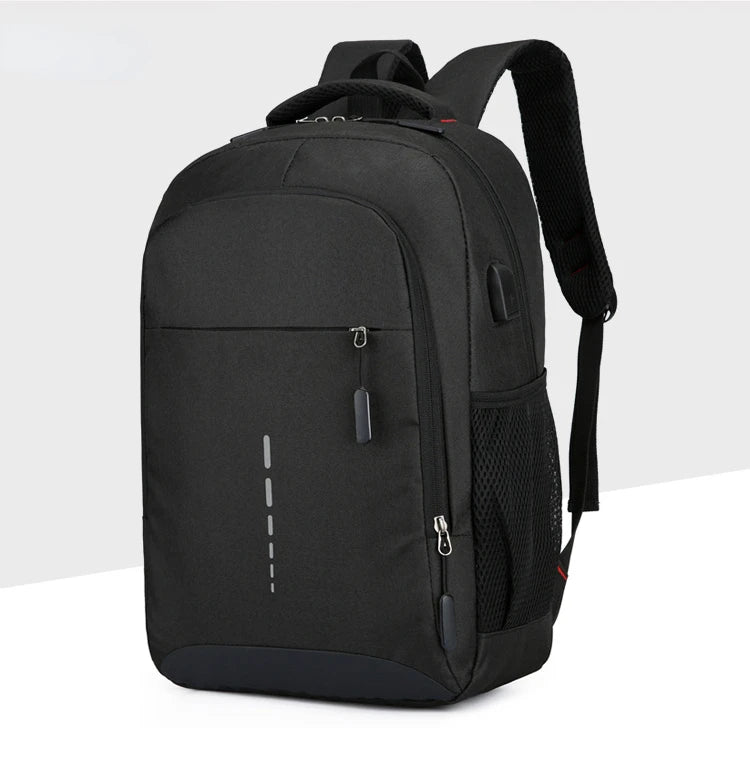 Classic Men Waterproof Backpack USB Charging Casual Travel Backpack Men Large Capacity Travel Laptop Backpack School Bag