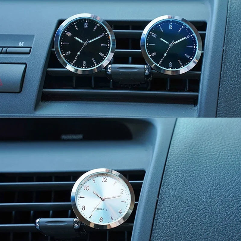 Luminous Car Dashboard Clock – Waterproof Mini Timepiece