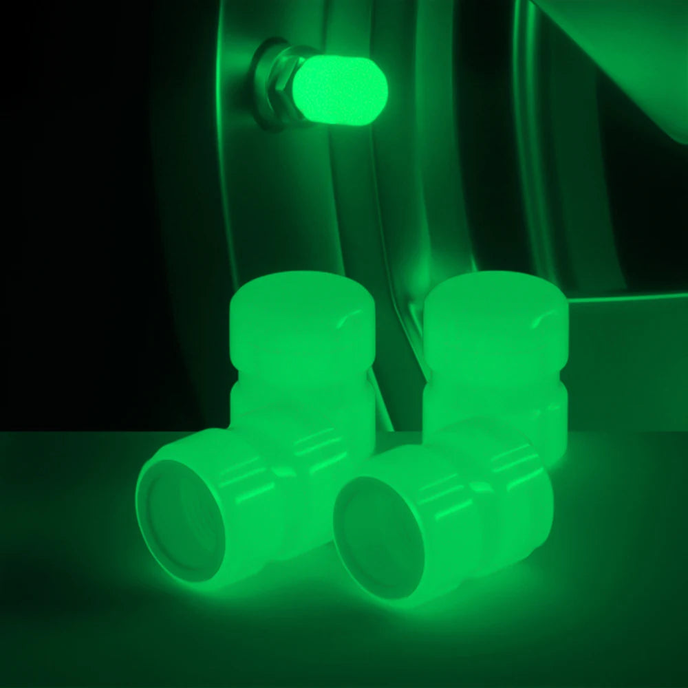 Luminous Tire Valve Caps (4-Pack)