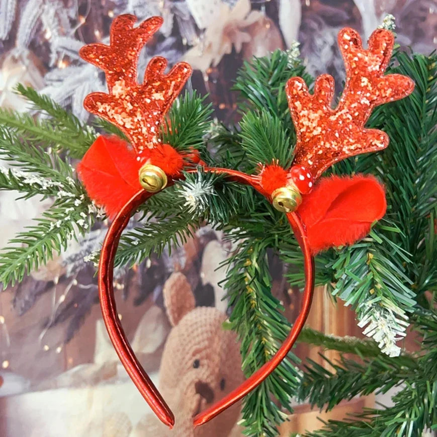 Sparkling Reindeer Antler Christmas Headbands