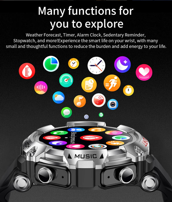 2023 3-in-1 Smartwatch with Wireless Earbuds