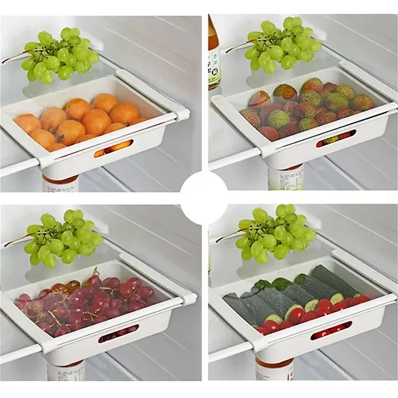 Refrigerator Pull-Out Drawer Organizer – Fruit & Veggie Storage