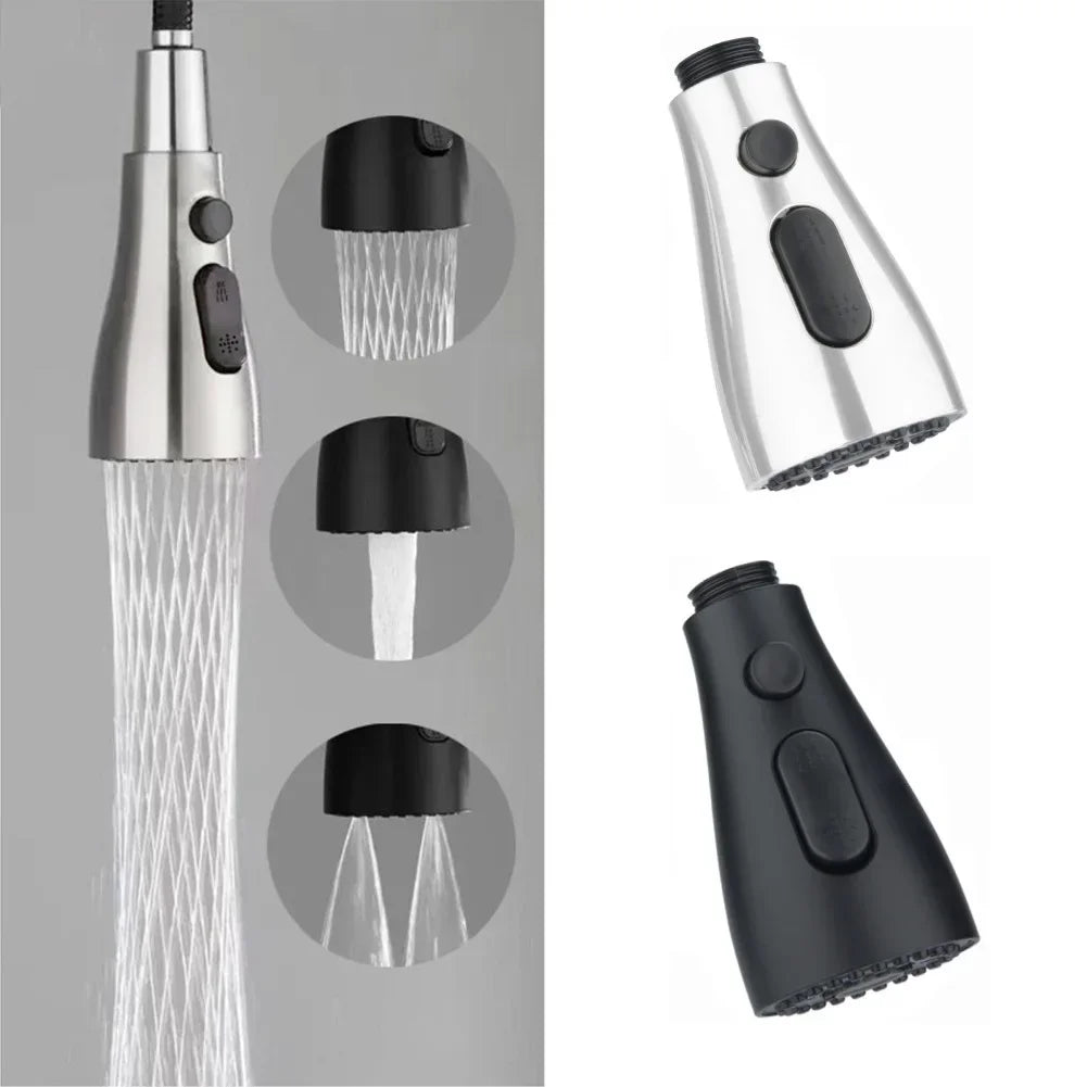 3-Mode Kitchen Faucet Sprayer with Pull-Out Nozzle