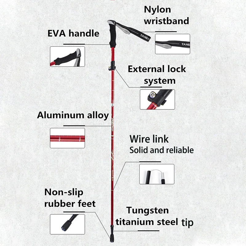 Telescopic Folding Trekking Pole