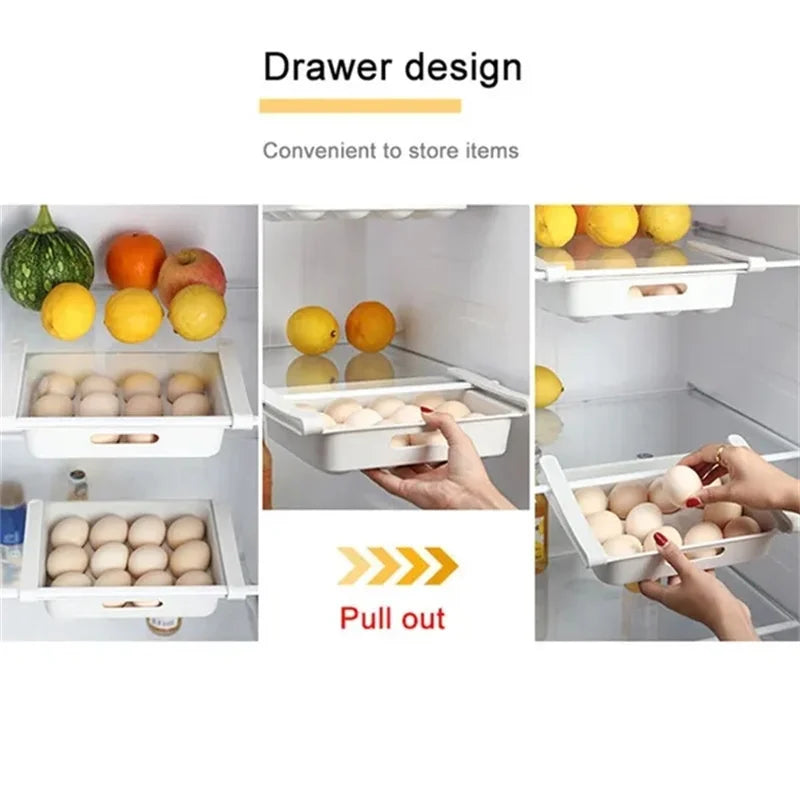 Refrigerator Pull-Out Drawer Organizer – Fruit & Veggie Storage