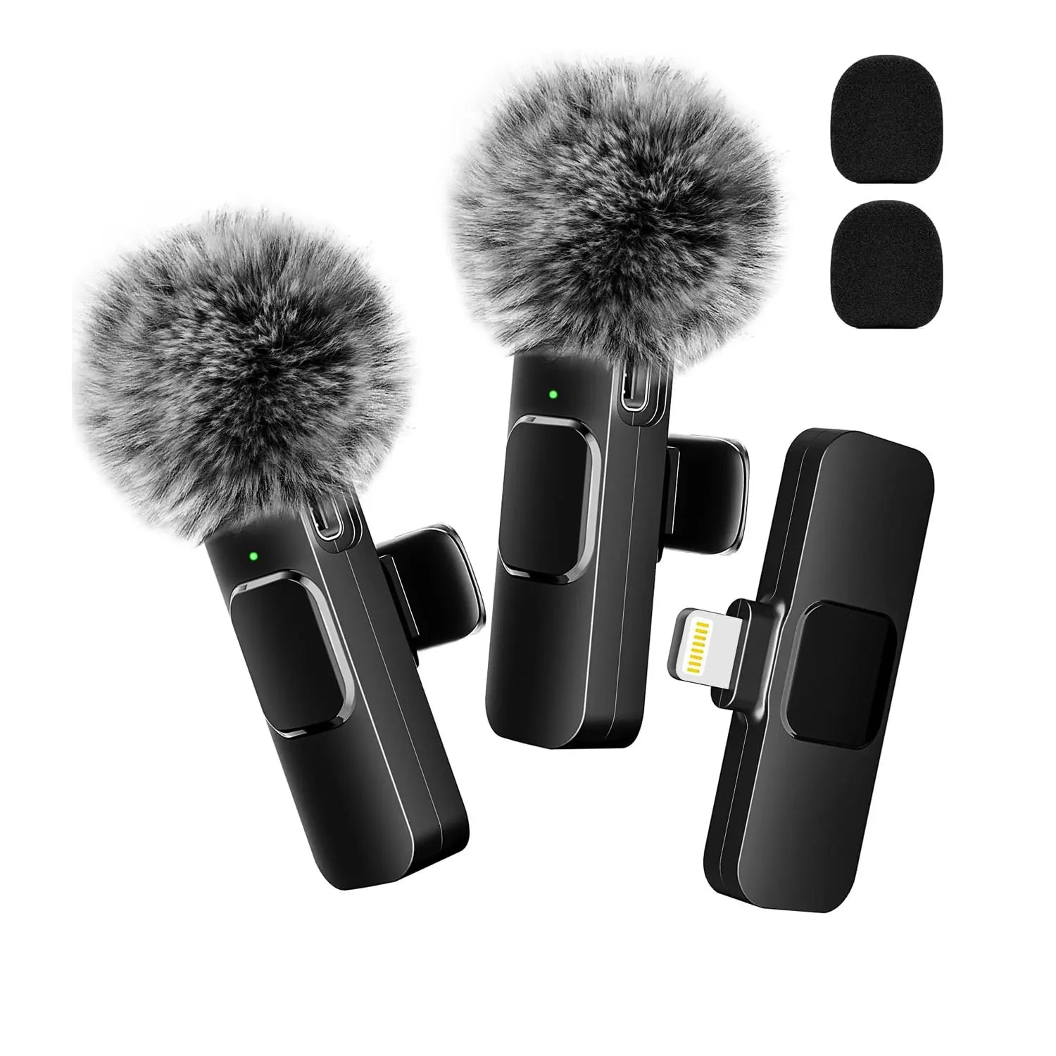 Wireless Lavalier Microphone for iPhone, Android, and Laptops