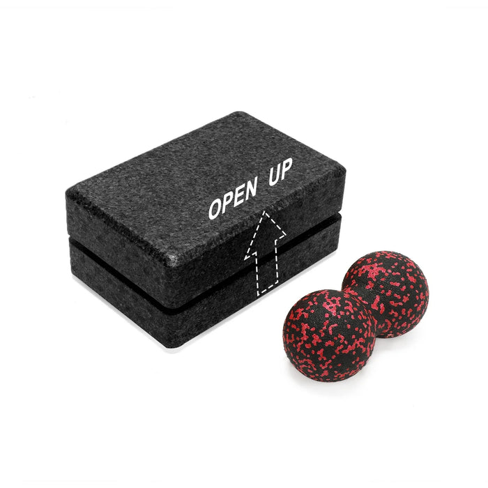 2-in-1 Yoga Block & Peanut Ball for Muscle Recovery and Fascia Release