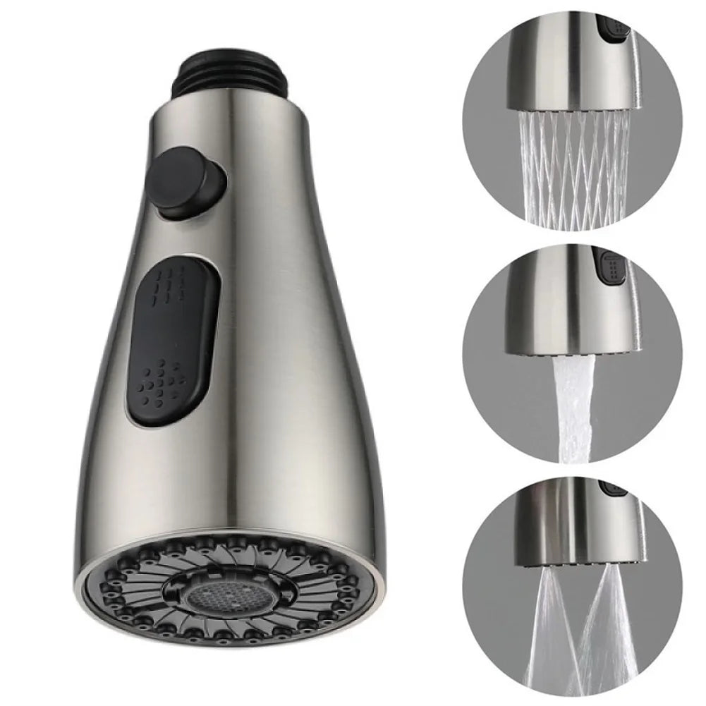 3-Mode Kitchen Faucet Sprayer with Pull-Out Nozzle