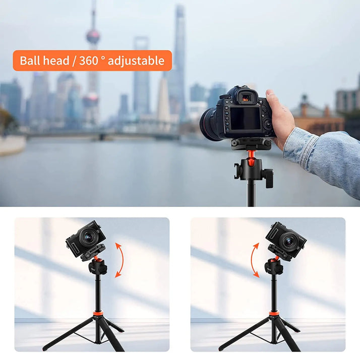 UURIG TP-02 Extendable Selfie Stick Tripod with 360° Ballhead