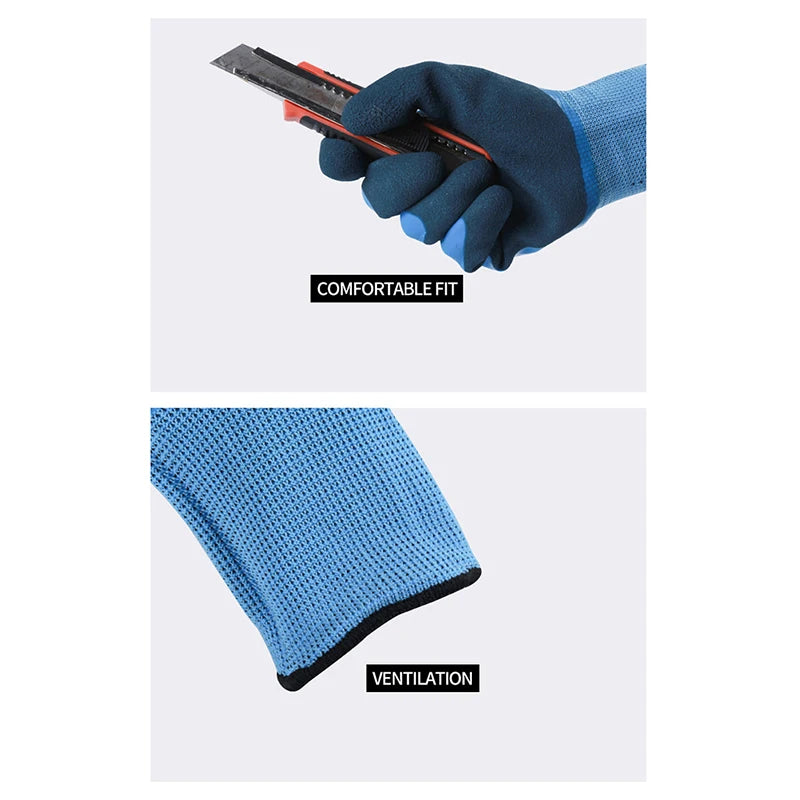 Waterproof Latex Coated Work Gloves