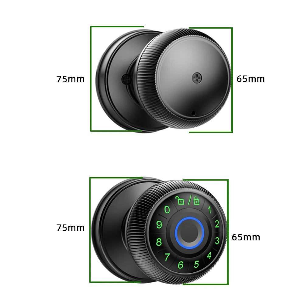 Smart Fingerprint Door Lock with Tuya App Control