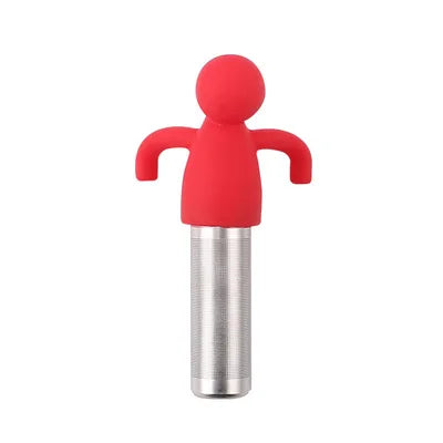 Creative Little Man-Shaped Tea Infuser with Silicone and Stainless Steel