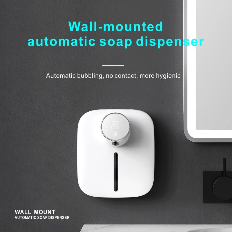 Multifunctional Wall Mounted Automatic Soap Dispenser with Digital Display