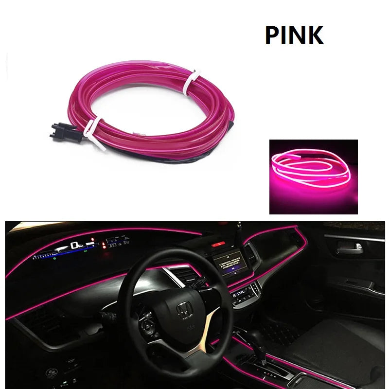 5/10M Car Interior LED Decorative Light Strips