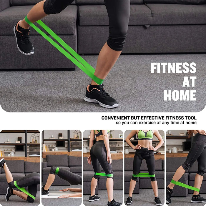 5-Pack Resistance Bands for Fitness – Yoga, Hip Tension, Leg Squat, and Stretching Elastic Loop Bands