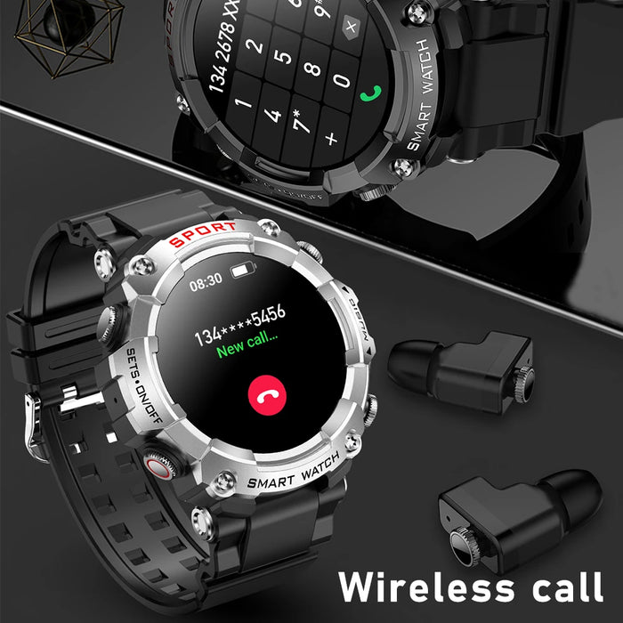 2023 3-in-1 Smartwatch with Wireless Earbuds