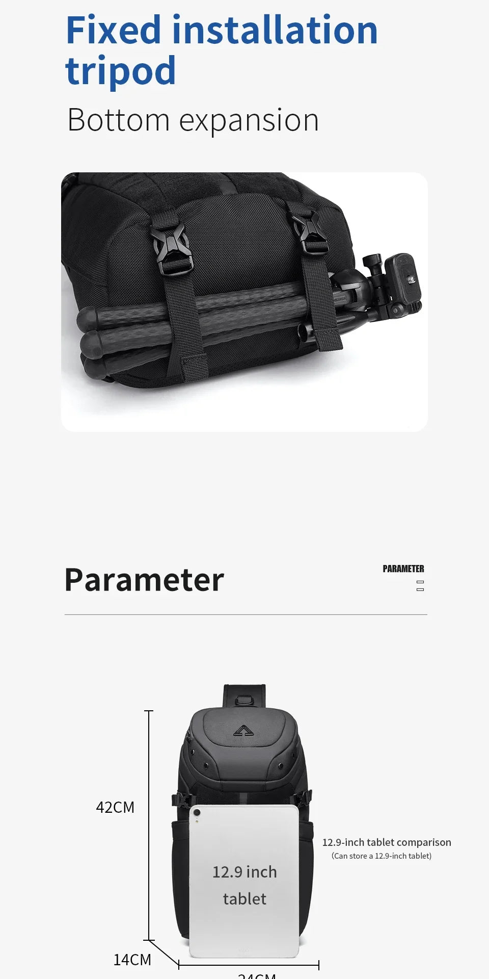 Mens Large Capacity Sports Waterproof Chest Bag Men Tactical Multifunctional Crossbody Bag Travel Shoulder Bags Рюкзаки Мужские