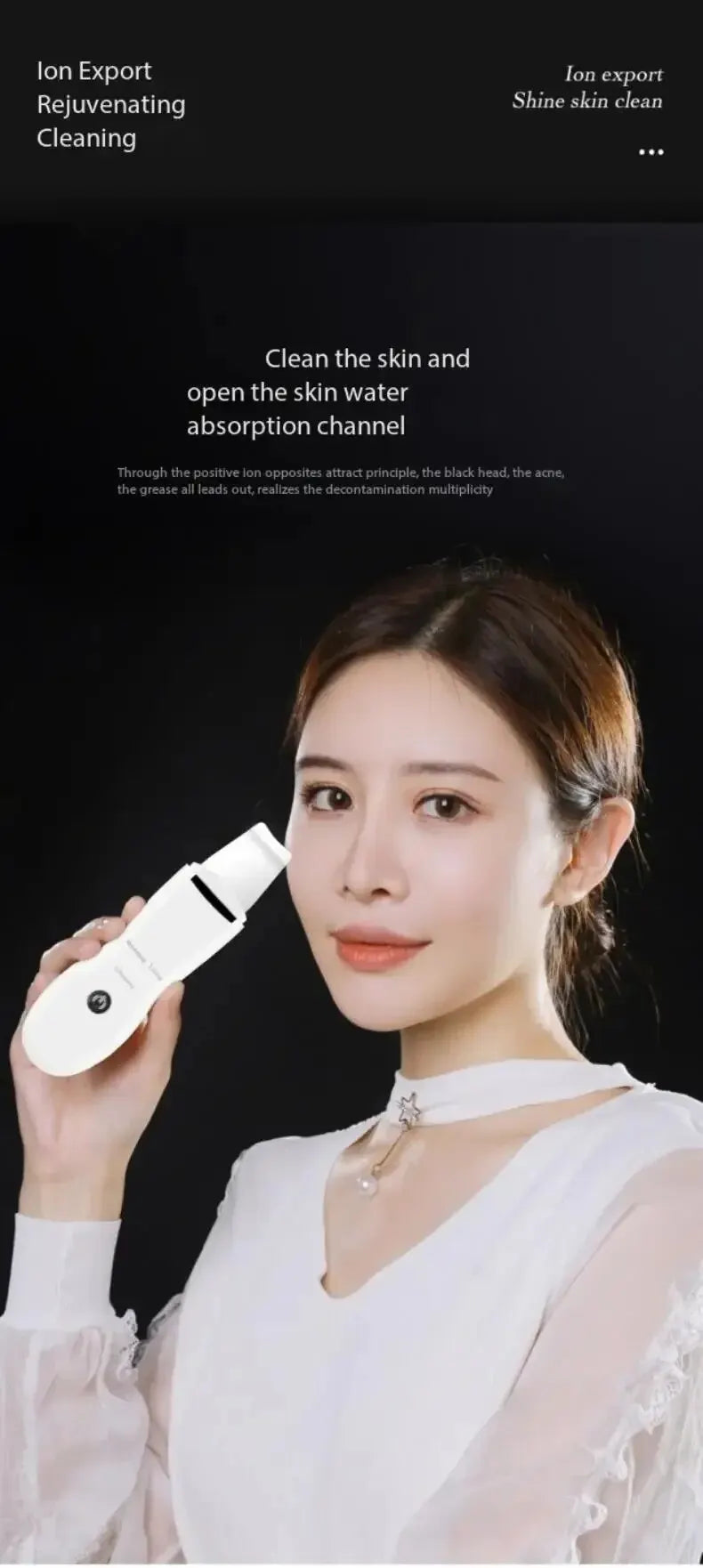 Blackhead Remover Blackhead Cleaning Pore Shrinking Beauty Device Dead Skin Acne Scalper Facial Pore Cleanser