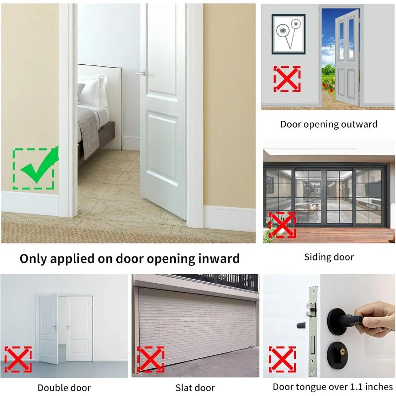 Portable Door Lock for Privacy & Safety