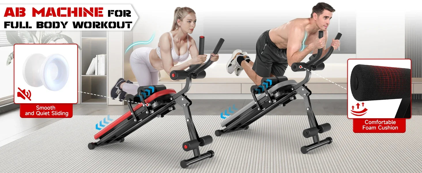 Foldable Ab Trainer Machine for Home Gym