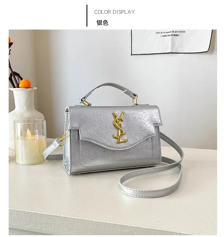 New Arrival 2025 Spring: Structured Textured Crossbody - Envelope Style, Detachable Chain, Women's Purse for Work & Events