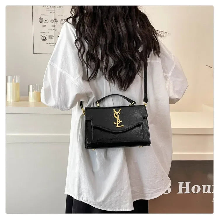 New Arrival 2025 Spring: Structured Textured Crossbody - Envelope Style, Detachable Chain, Women's Purse for Work & Events