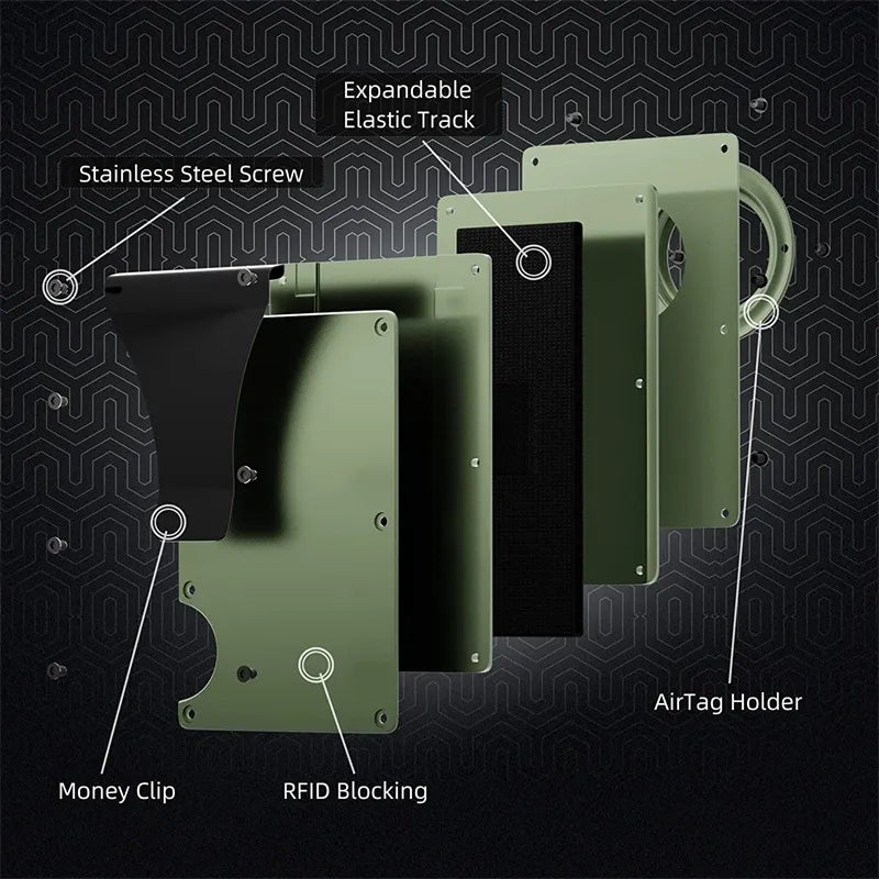Airtag Metal RFID Wallet