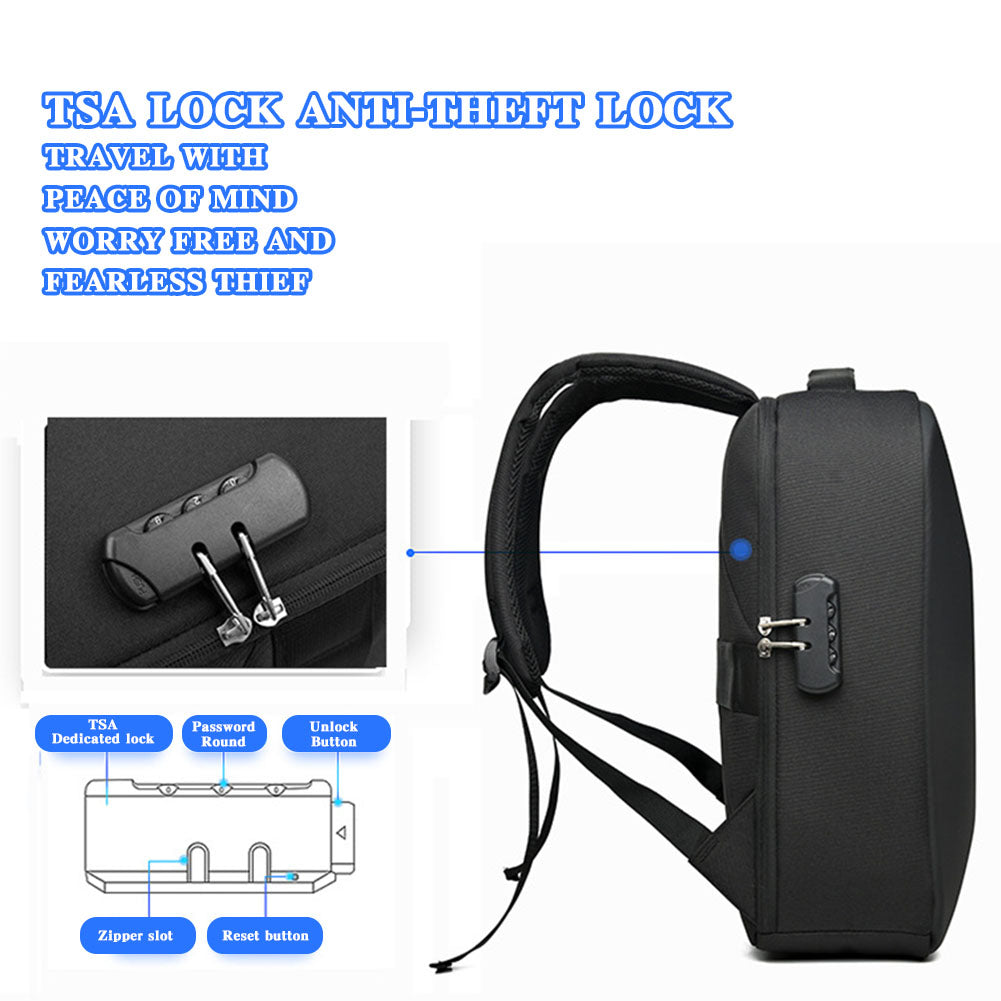 Travel Backpack Men Business Backpack School Bag With USB Charging Port Large Capacity 16inch Laptop Waterproof Fashion Backpack