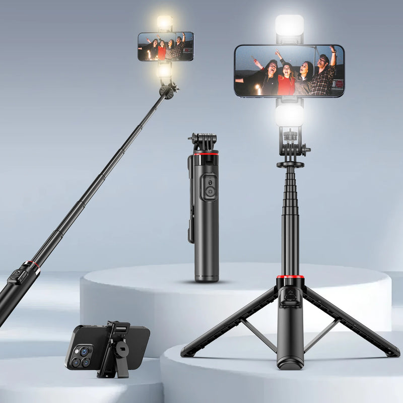 Selfie Stick Tripod with 360° Rotation & Bluetooth