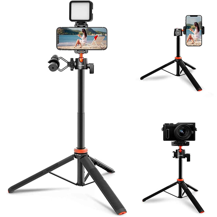 UURIG TP-02 Extendable Selfie Stick Tripod with 360° Ballhead