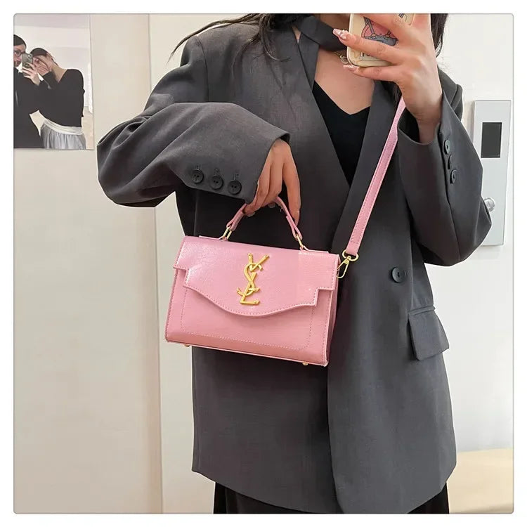 New Arrival 2025 Spring: Structured Textured Crossbody - Envelope Style, Detachable Chain, Women's Purse for Work & Events