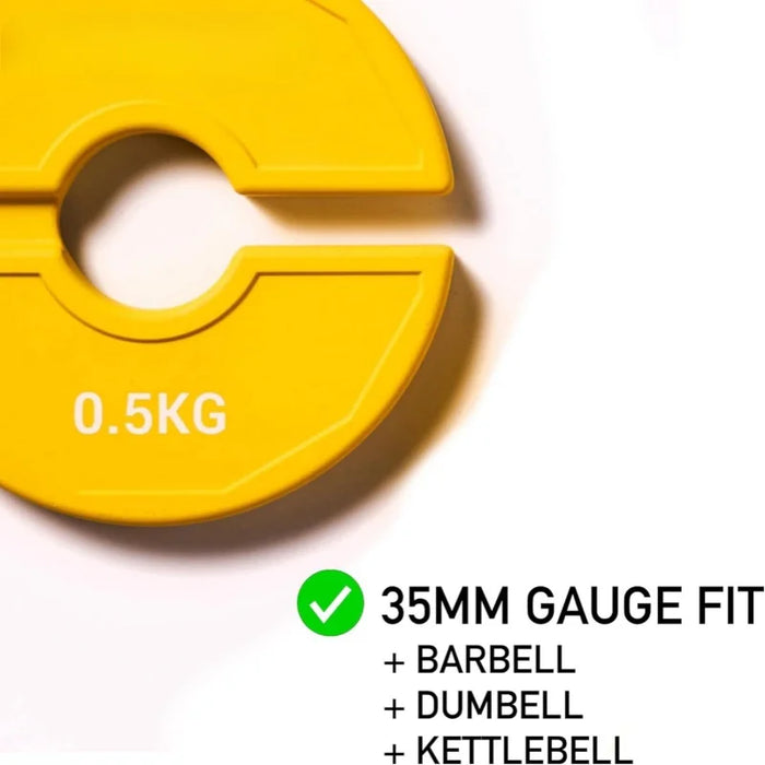 Rubber Fractional Weight Plates - 0.25/0.5/1 KG