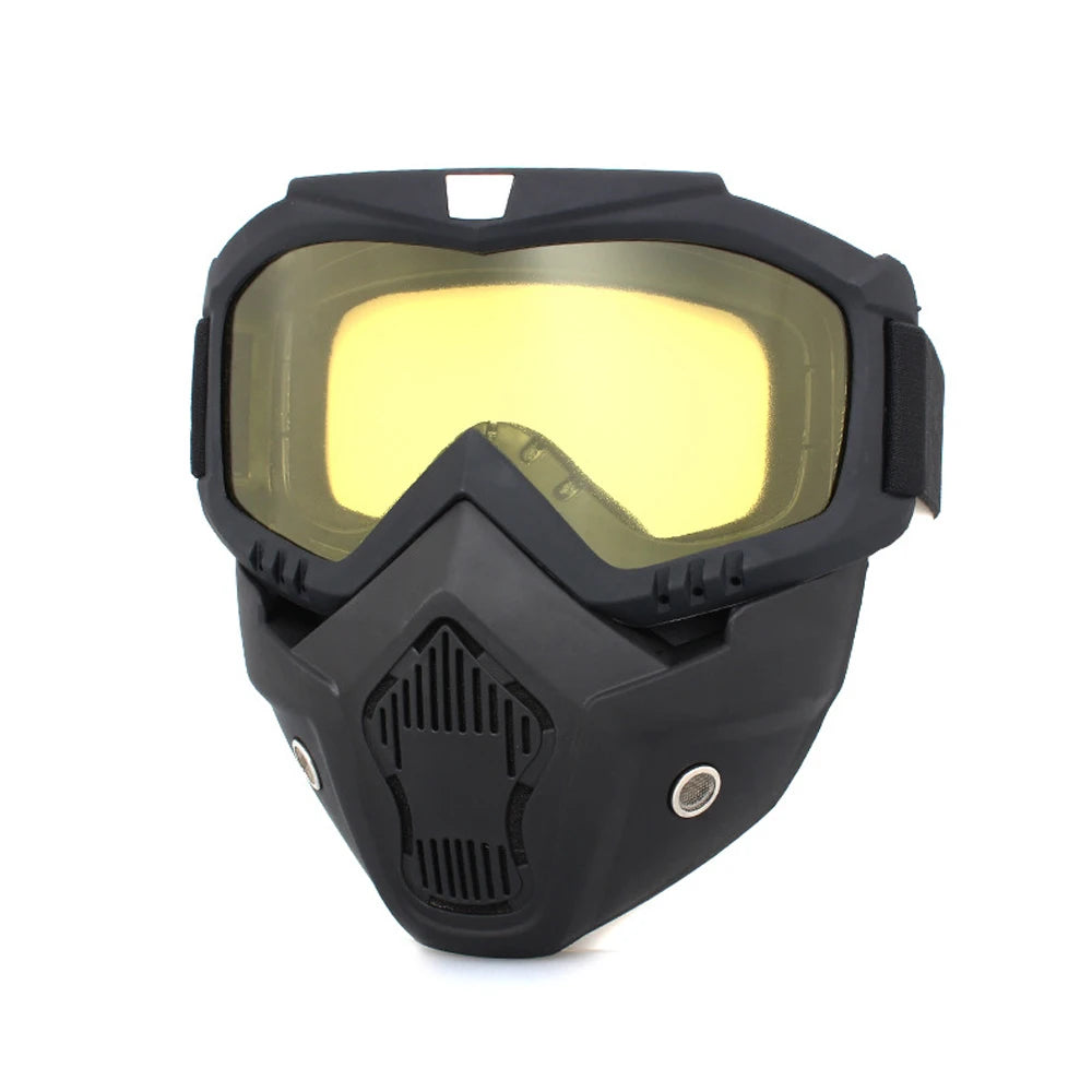 Protective Mask with Windproof Goggles for Riding & Sports