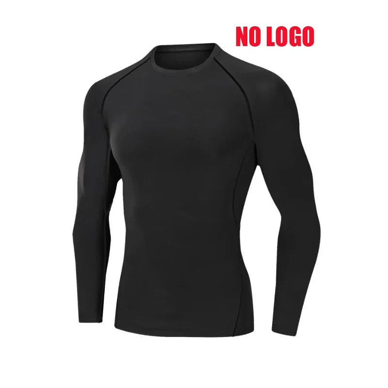 Compression Short Sleeve T-Shirt Men's Running Training Sports Wear Breathable Bodybuilding Top Workout Fitness Clothing