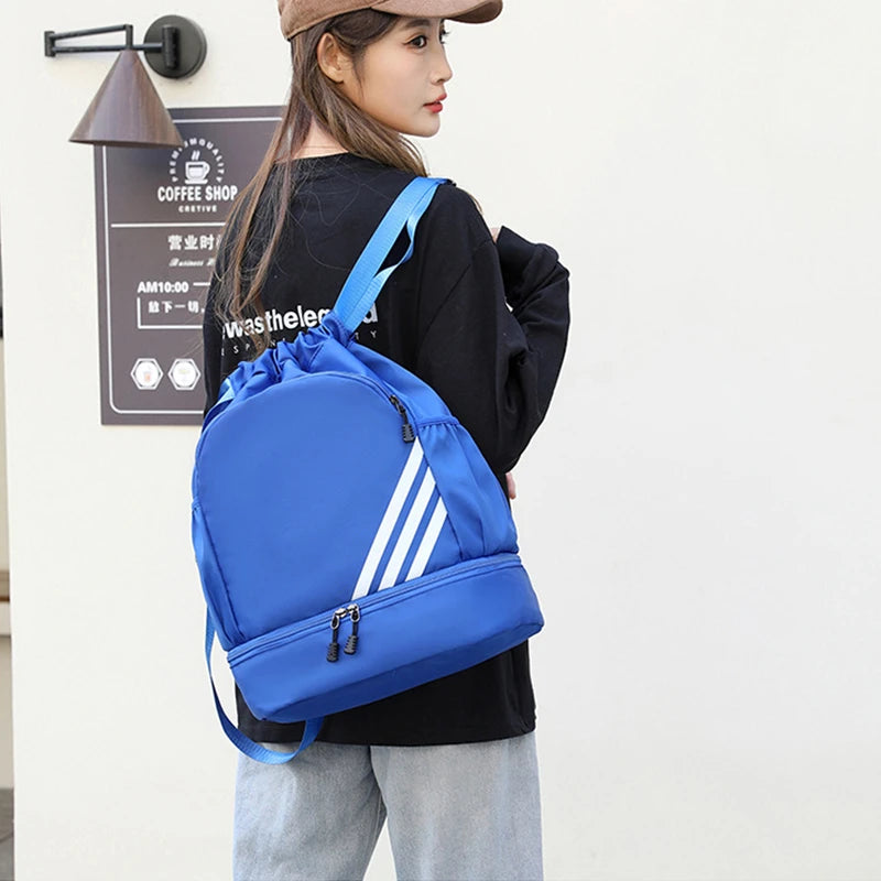 Outdoor Fitness Backpack Basketball Gym Bag Backpack Women Men Travel Soccer Football Storage Bags Training Drawstring Sport Bag