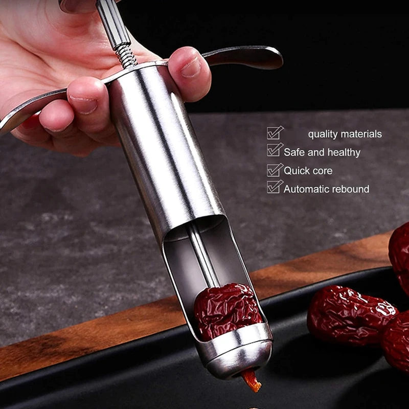 Small Stainless Steel Fruit Seed Remover for Hawthorn, Grapes, and Red Dates