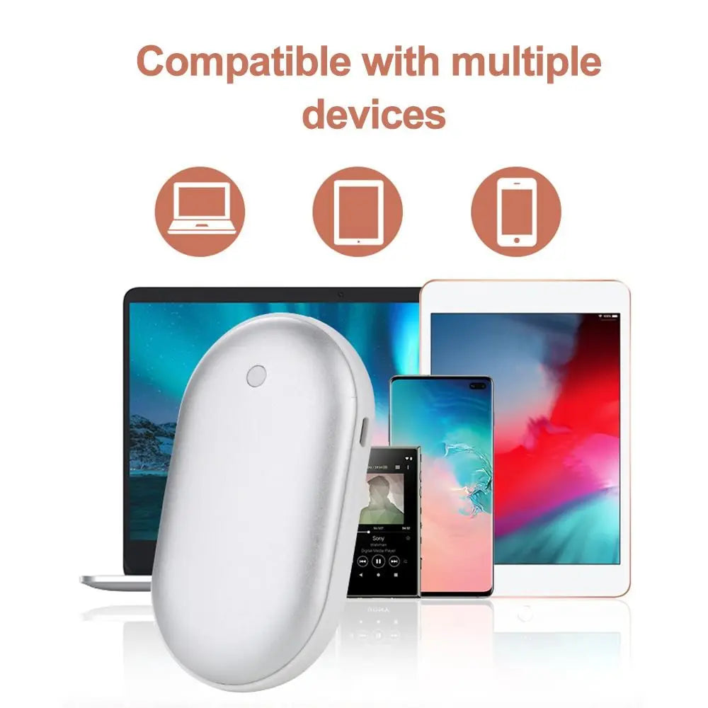 2-in-1 Rechargeable Hand Warmer & Power Bank