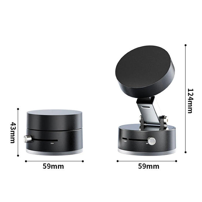 Foldable Magnetic Phone Holder with Suction Cup for iPhone and Android Devices