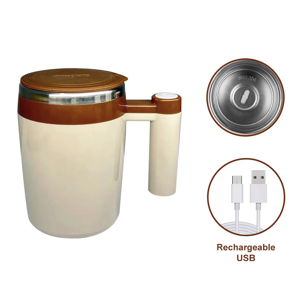 Automatic Self-Stirring Magnetic Mug
