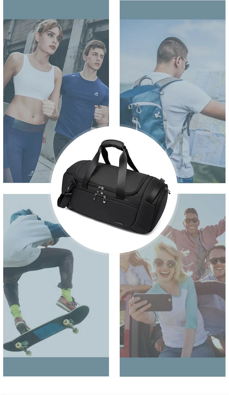 BANGE Sports Bags Men Gym Bags For Fitness Training Outdoor WaterProof Sport Bag Dry Wet Separation Bags Sac De Travel Bag