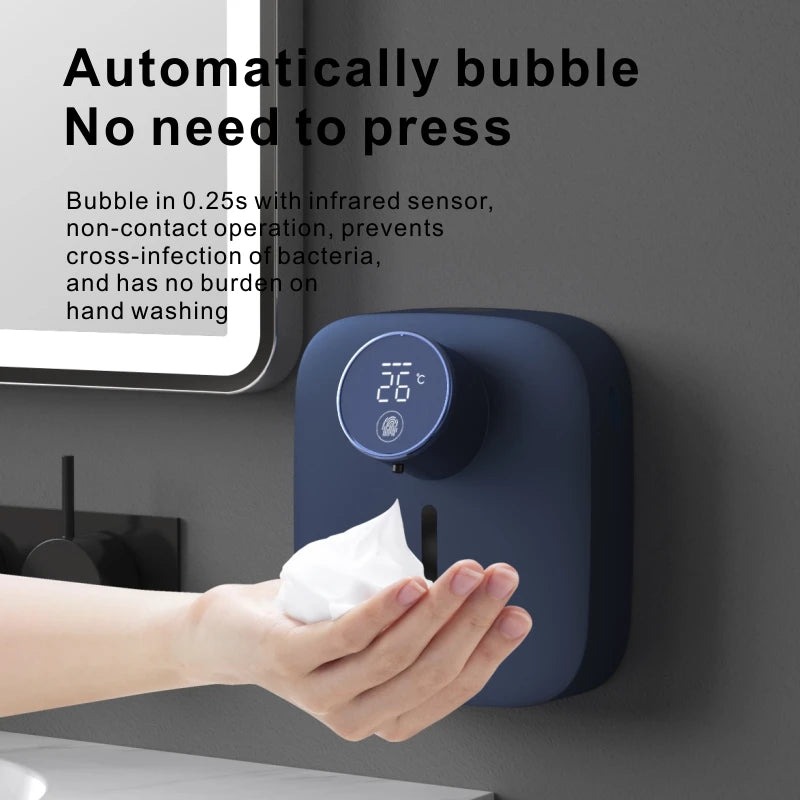 Multifunctional Wall Mounted Automatic Soap Dispenser with Digital Display