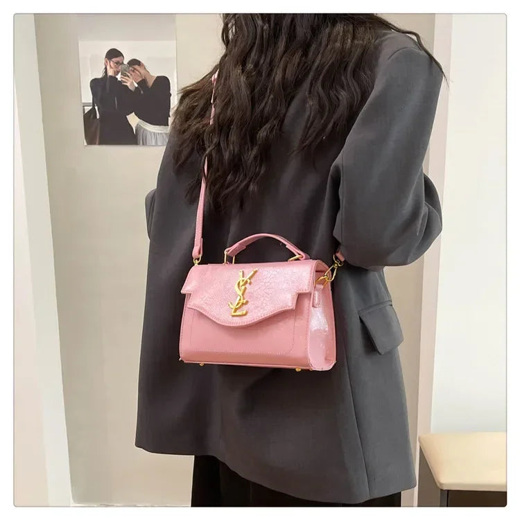 New Arrival 2025 Spring: Structured Textured Crossbody - Envelope Style, Detachable Chain, Women's Purse for Work & Events