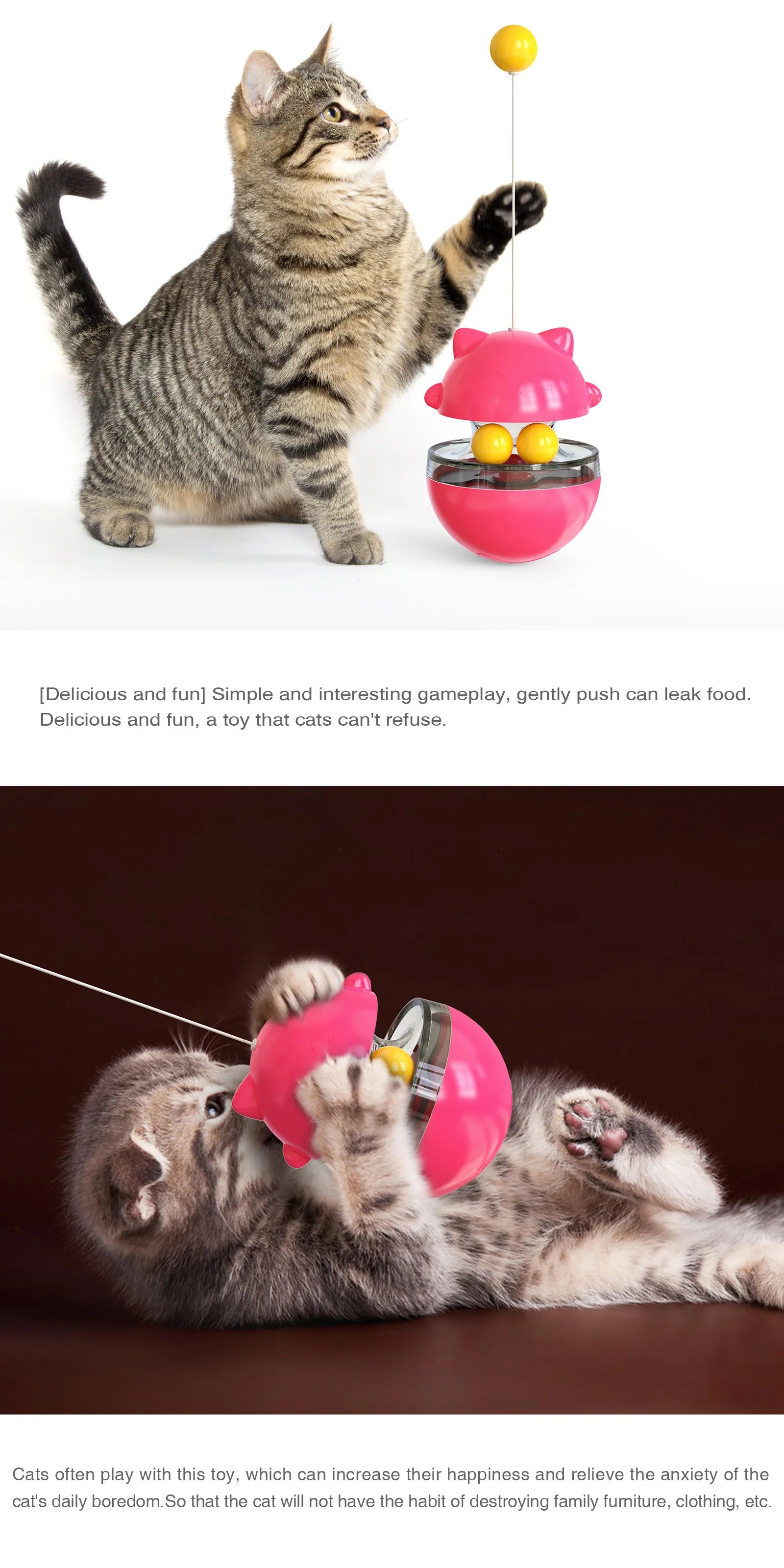 Interactive Cat Tumbler Toy