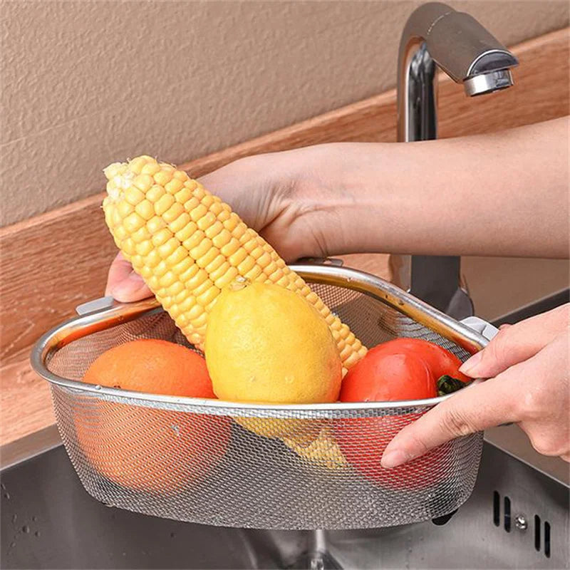 Stainless Steel Corner Sink Drain Basket