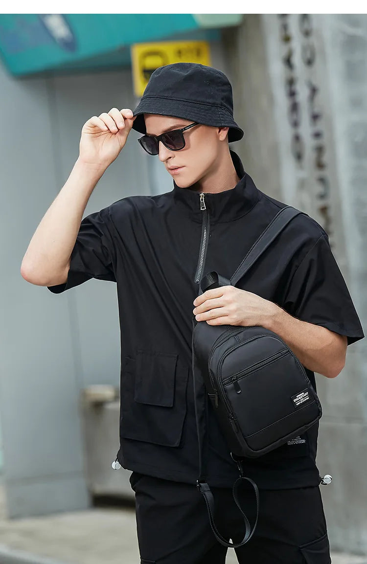 Casual Mini Men's Backpack Multifunction Lightweight Chest Bag Outdoor Backpacks Travel Small Backpack Men Chest Shoulder Bag