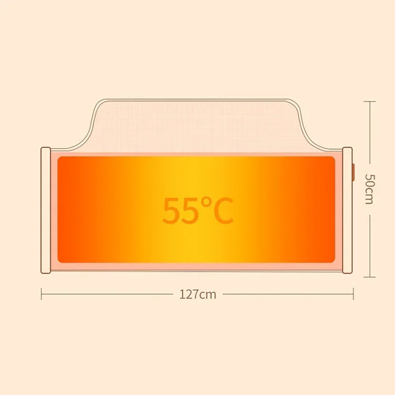 Folding Electric Foot and Leg Warmer with Adjustable Thermostat