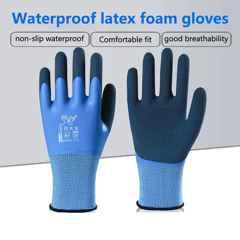 Waterproof Latex Coated Work Gloves