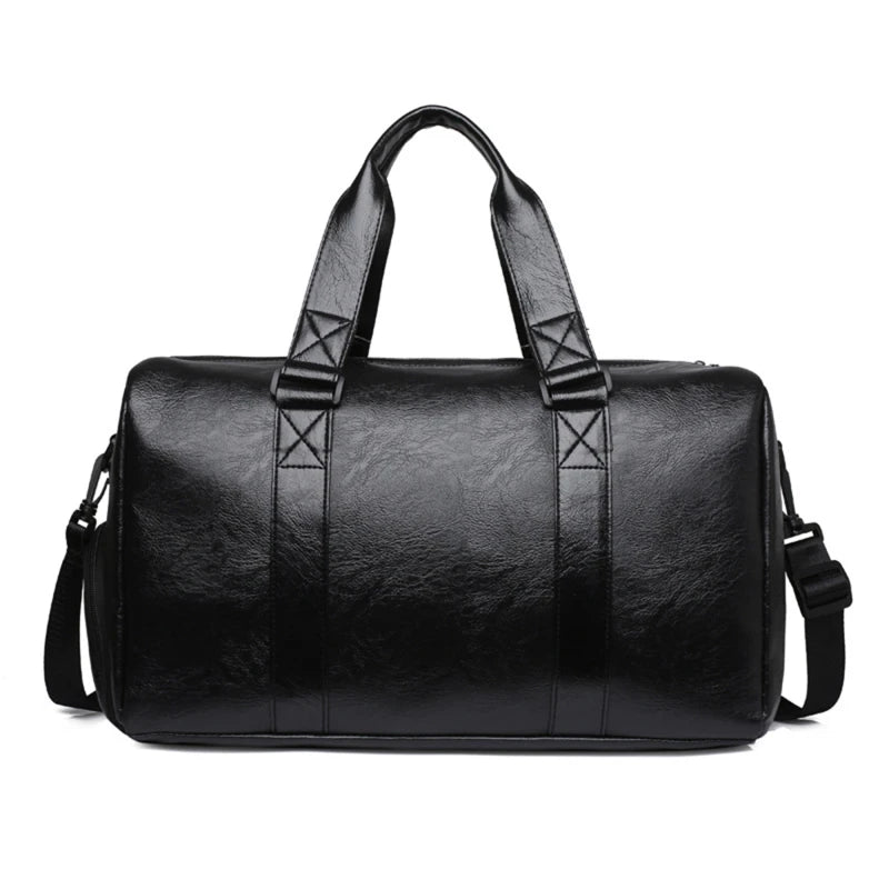 Gym Bag Leather Sports Bags Dry Wet Bags For Men Women Training for Shoes Fitness Yoga Travel Storage Luggage Shoulder Sport Bag