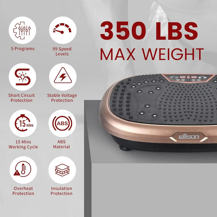 Vibration Plate Fitness Machine with Loop Bands